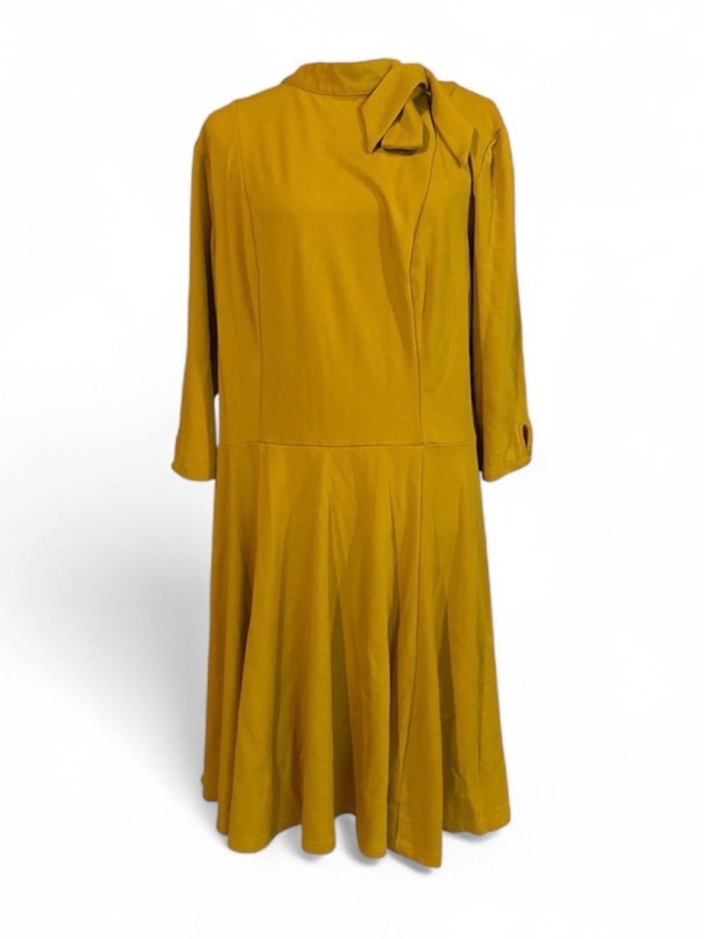 Unique Vintage 40s style mustard yellow dress size 3X